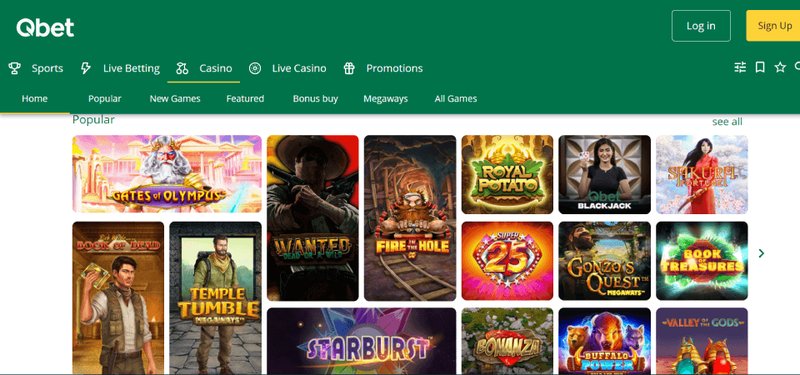 Overview of qbet casino online